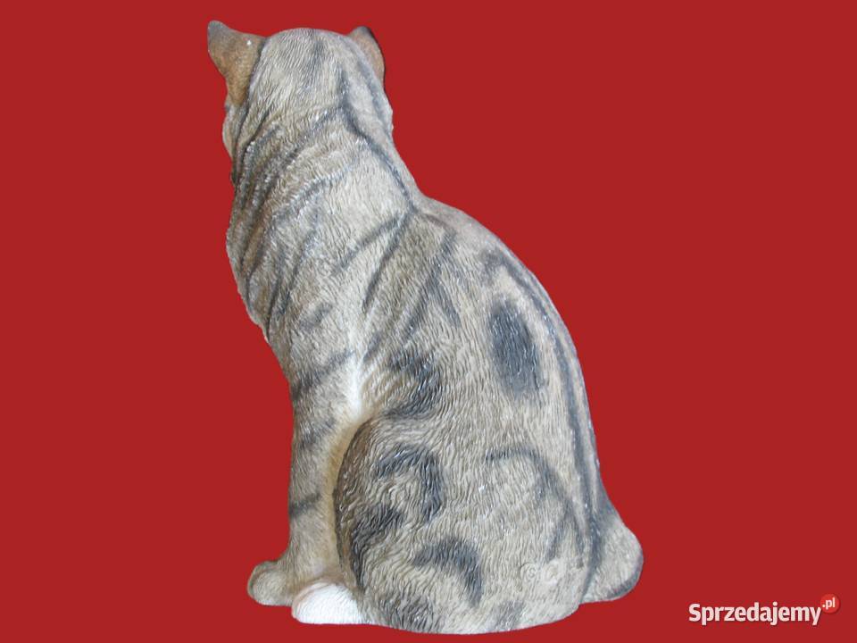 Kot Stara Figurka twarda masa 17 x 11 x 9 sprzedam