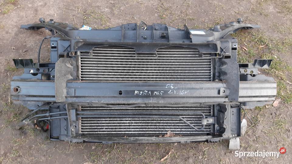 pas przedni kompletny z chłodnicami fiesta mk5 sprzedam
