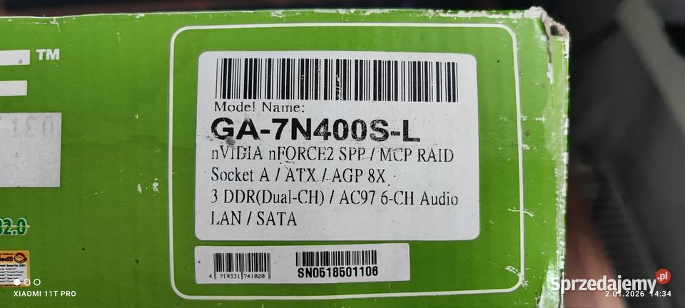 Płyta GigaByte K7 Triton GA7N400SL kujawsko-pomorskie Chełmża sprzedam