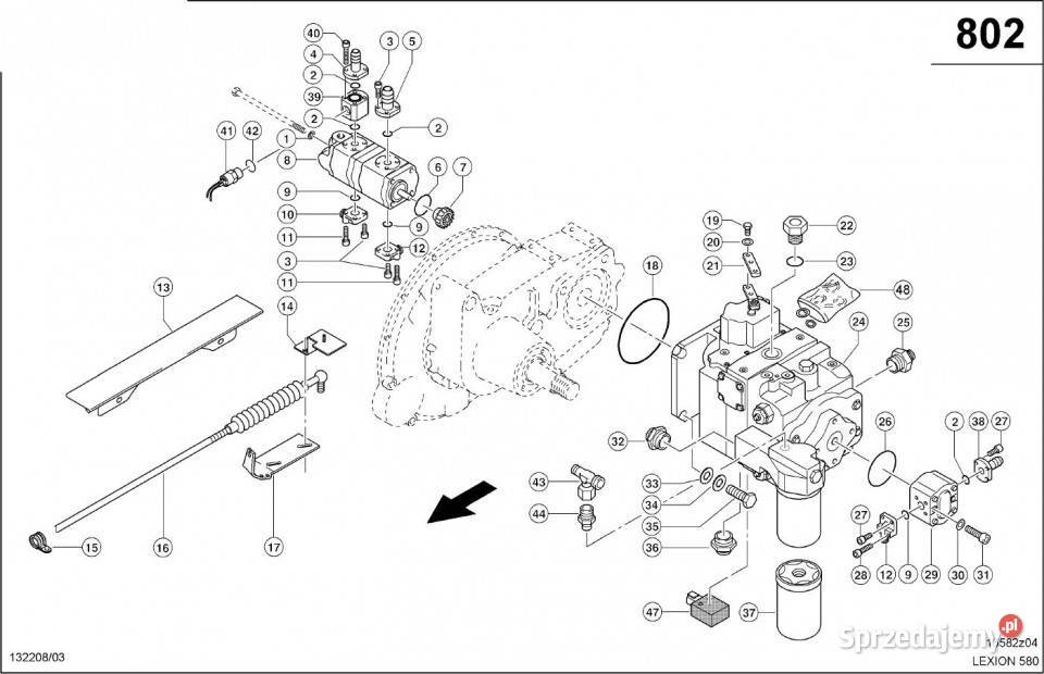 Claas Lexion 580 POMPA ZĘBATA 0006690970 Jastrzębniki