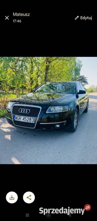 Sprzedam Audi A6 C6 20 TDI 270km Mogielnica
