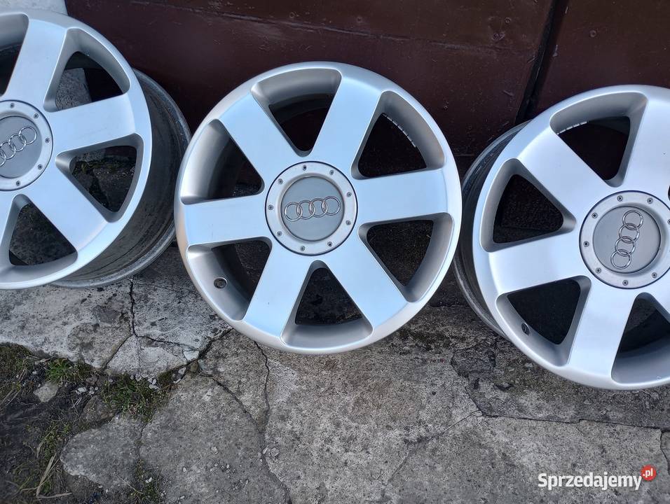 Oryginalne Alufelgi AUDI 17 Rozstaw 5x112 Felgi Średnica 17" Chodecz