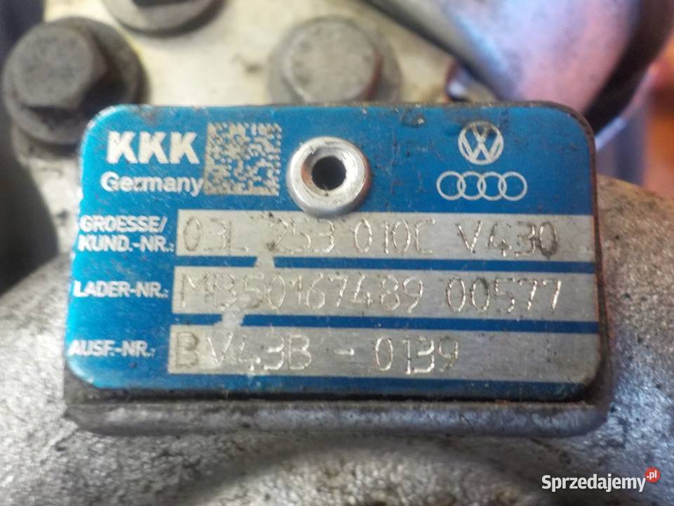 VW PASSAT A3 GOLF 20 TDI 11r 140 CBA turbina