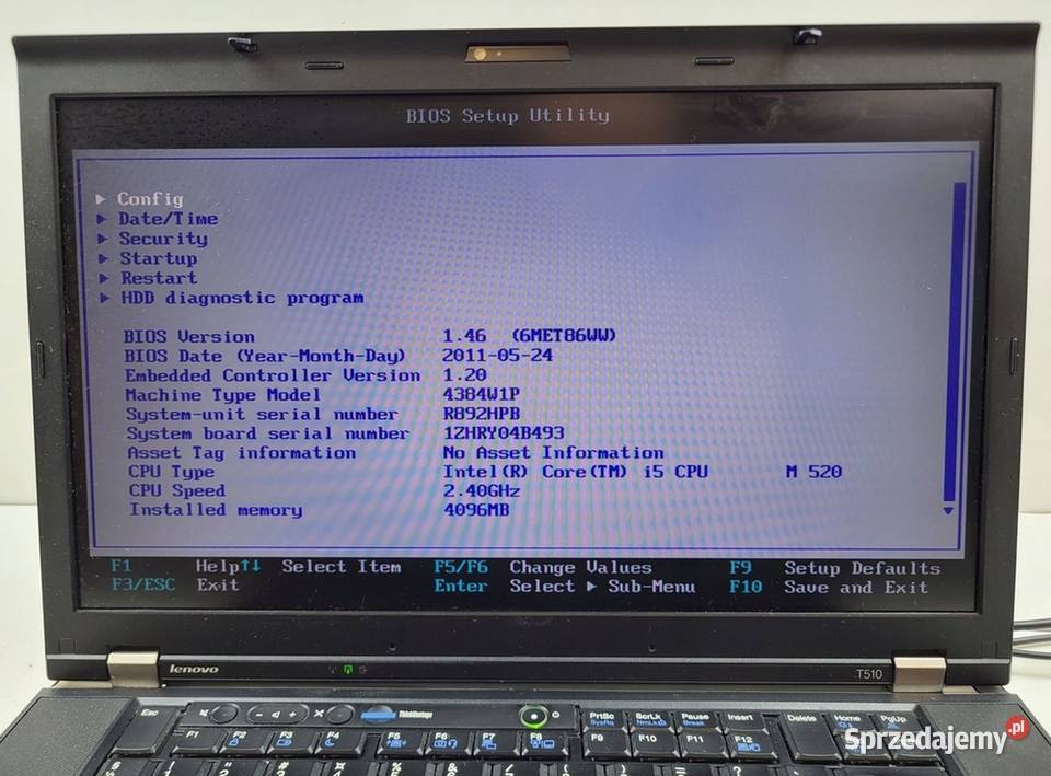Laptop Lenovo ThinkPad T510 i5 Ram 4GB SSD 120GB IBM/Lenovo IBM/Lenovo Warszawa