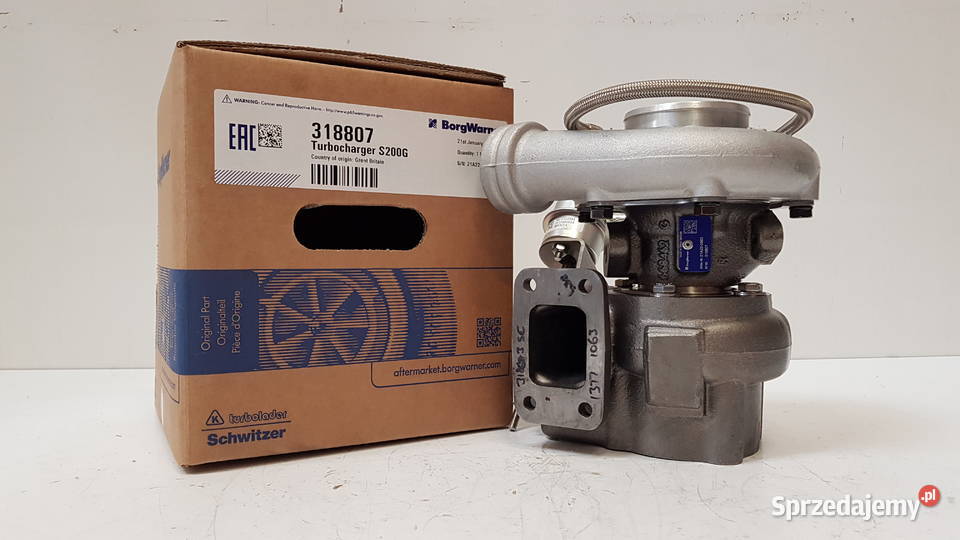 Turbosprężarka SCHWITZER 318807 318519 osobowe Siedlce sprzedam