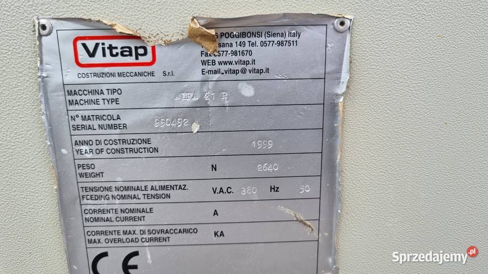 Wiertarka wielowrzecionowa Vitap Alfa 21R Karsin sprzedam