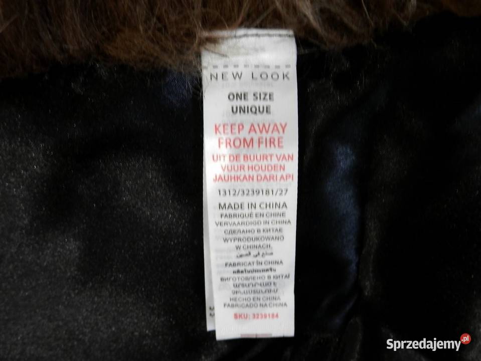 Etola Kołnierz Futrzany Sztuczne Futerko Beżowy podlaskie