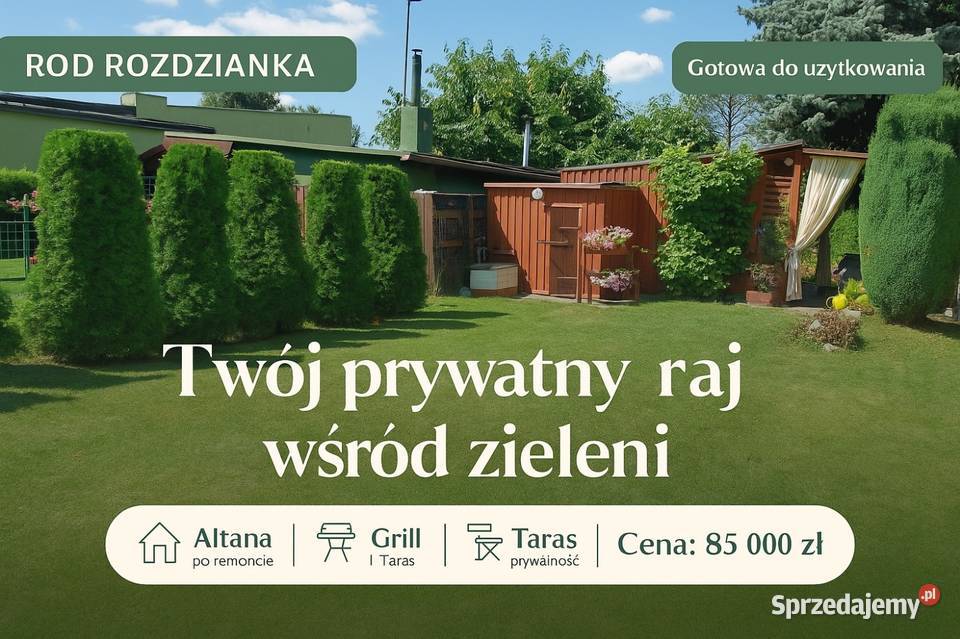 Sprzedam atrakcyjną działkę rekreacyjną siatka śląskie Katowice