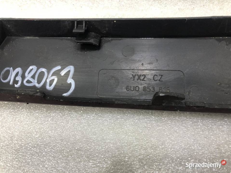 LISTWA LAMPY PRAWY PRZÓD SKODA FELICIA 6U0853816 osobowe