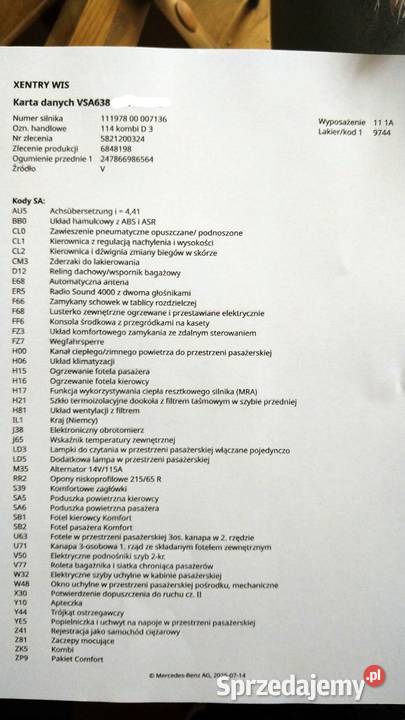 mercedes vito 114 23 LPG Szczecin