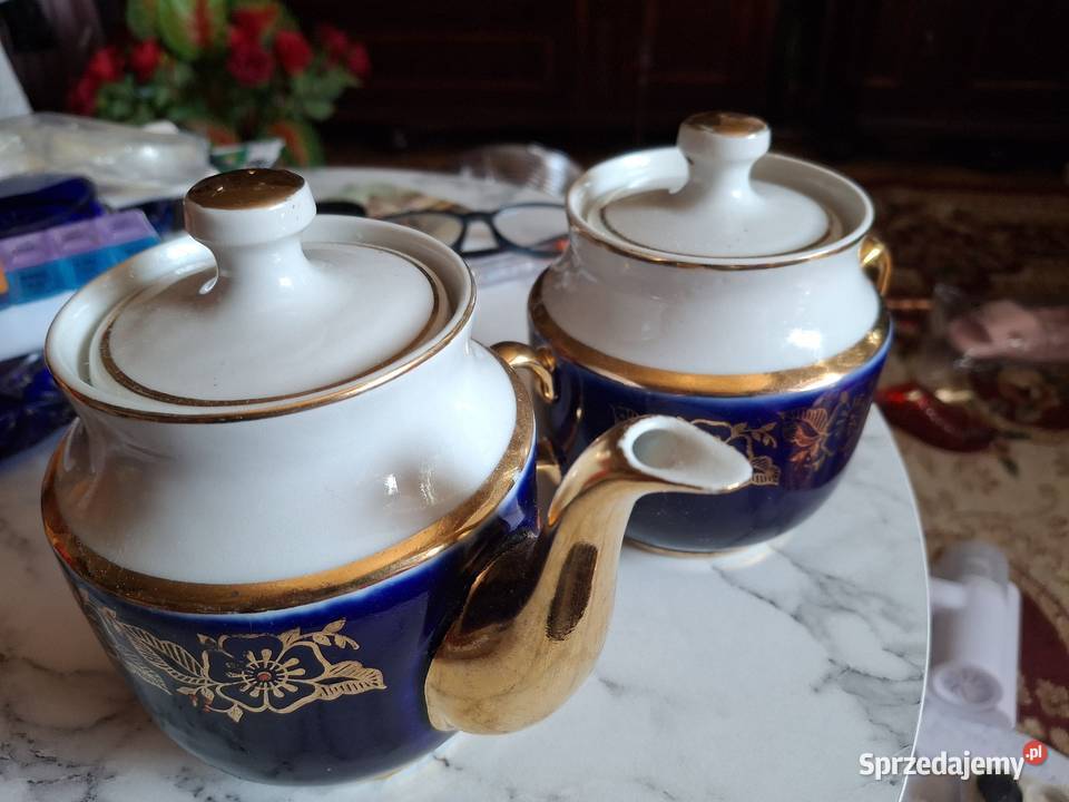 komplet deserowyporcelana stara Anglia