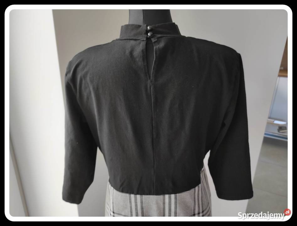 Sukienka czarno biała Dorothy perkins 42 XL czarny Płock sprzedam