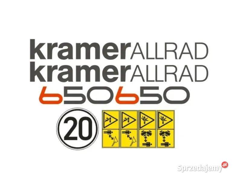 Naklejki oklejenie naklejka KRAMER ALLRAD 650 Janików sprzedam