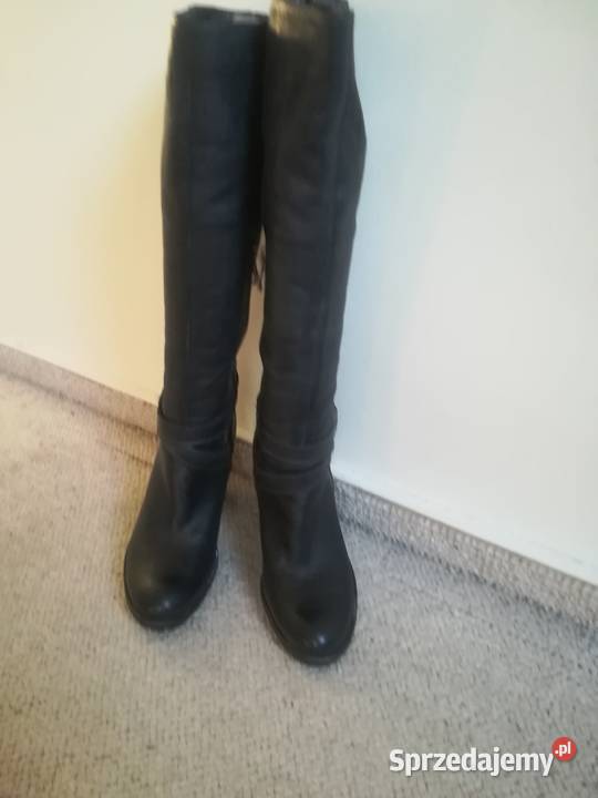 Nowe kozaki ze skóry naturalnej okazja Warszawa