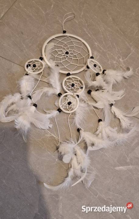 Łapacz snów piórka białe Łapacze snów małopolskie Kraków