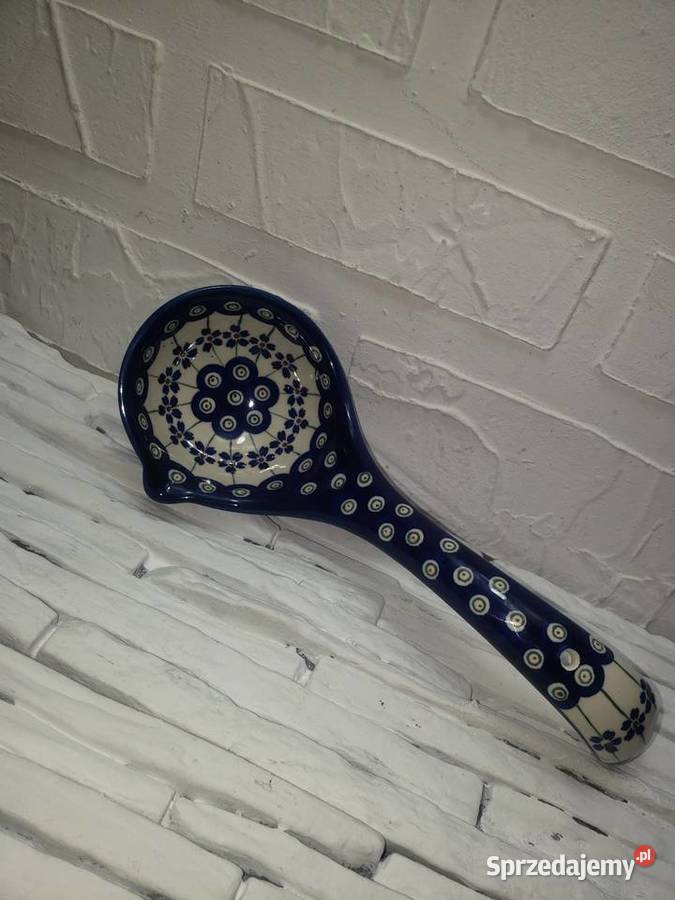 Ceramiczna chochla łyżka Bolesławiec
