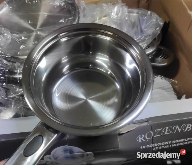 Garnki Rozenberg 16 el z termometrem Garnki i szybkowary łódzkie Łódź