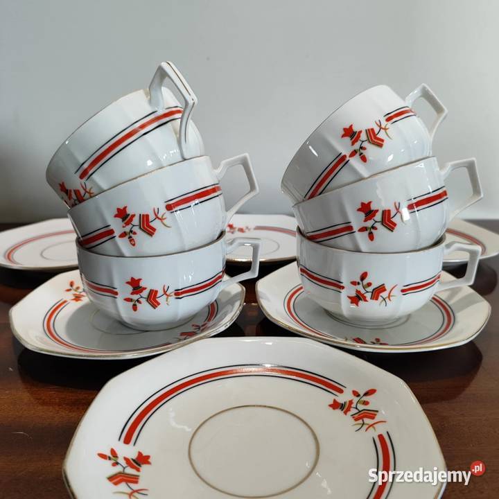 Czeskie Duo porcelanowe Art Dco Warszawa