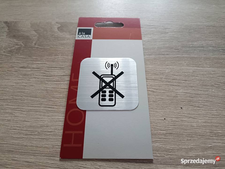 Tabliczka samoprzylepna inox zakaz telefonowania Kwidzyn
