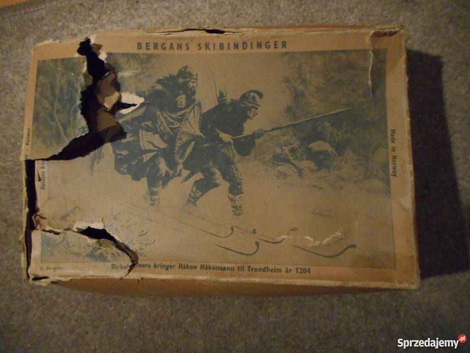 Stare retro wiązania narciarskie BERGANS Szklarska Poręba