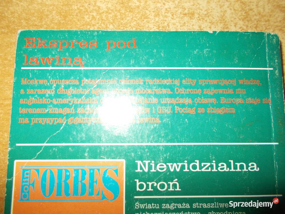 Colin Forbes Ekspres pod lawiną Rok wydania 1994 Głubczyce