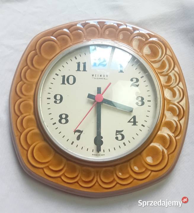 Zawieszany ceramiczny zegar kuchenny Weimar Koźminek