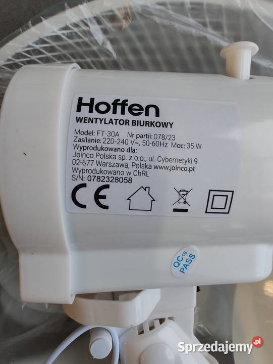 Wentylator stołowy Hoffen FT30A Suwałki