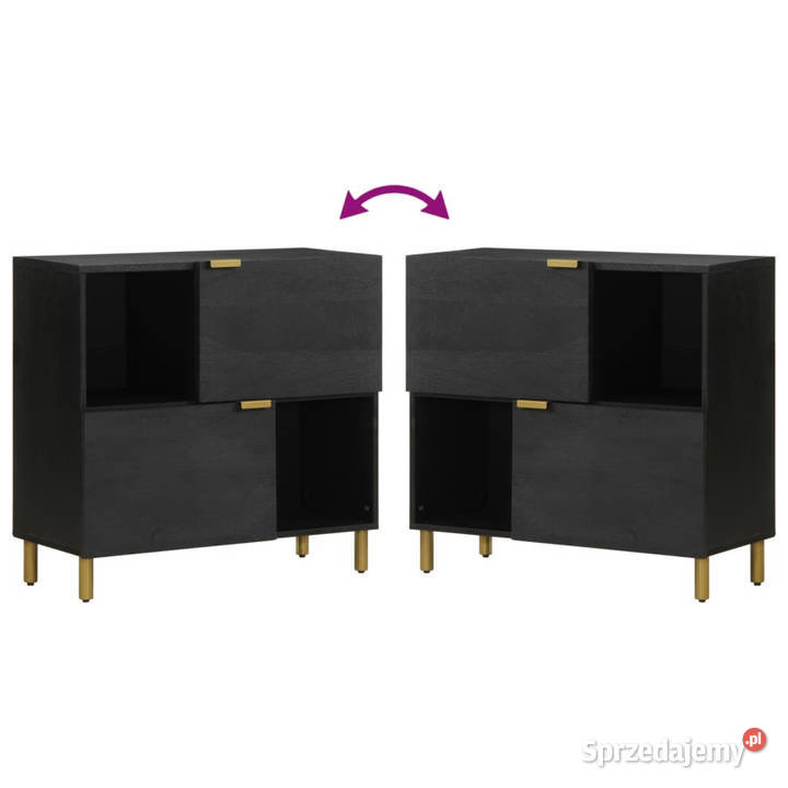 Szafka czarna 80x33x75 materiał drewnopochodny mazowieckie Warszawa