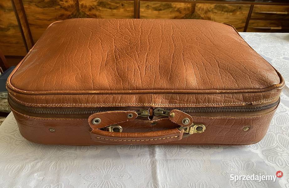 Walizka skórzana vintage lata 60te Kraków