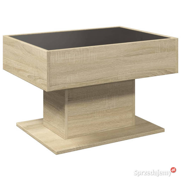 Stolik kawowy z LED dąb sonoma 70x50x45 WM847534 mazowieckie Warszawa sprzedam