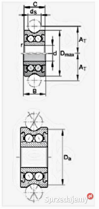 Rolka łożyskowa LFR520110 2Z INA GERMANY NOWE Bogatynia