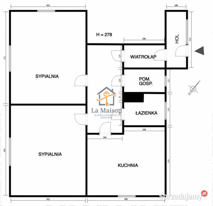Dom wolnostojący 1815m2 Kraków Rok budowy 1960 sprzedam