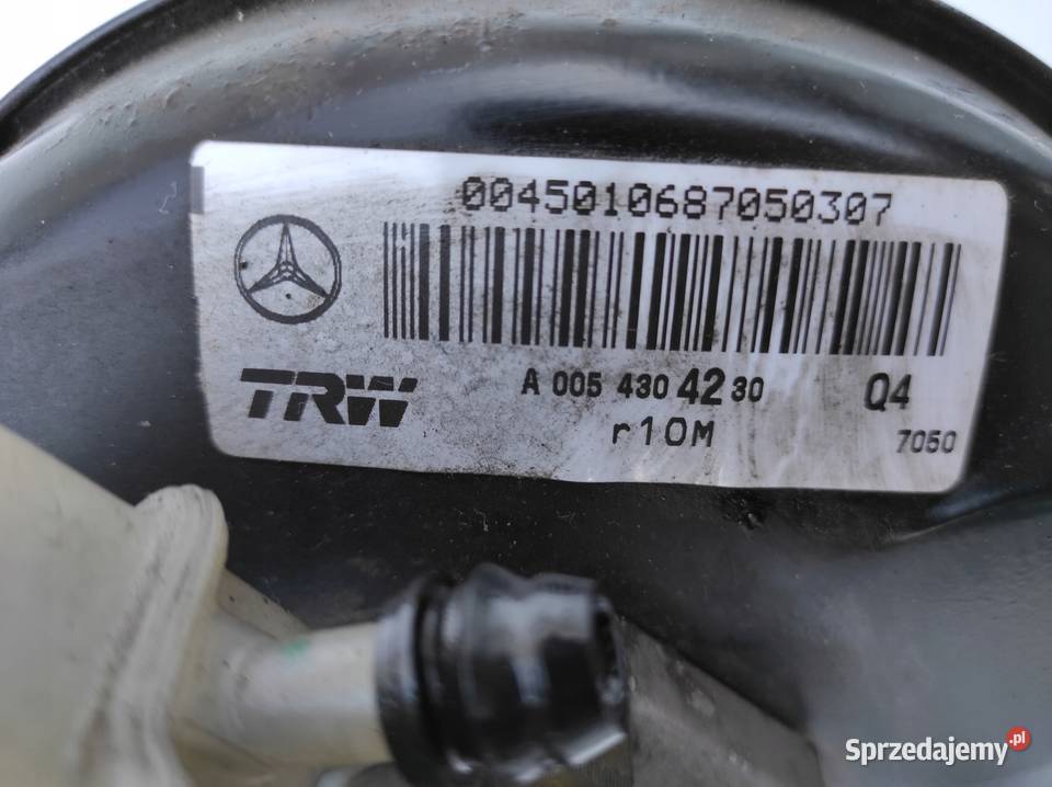 POMPA HAMULCOWA SERWO MERCEDES A KLASA W168 pompy hamulcowe Nowy Tomyśl