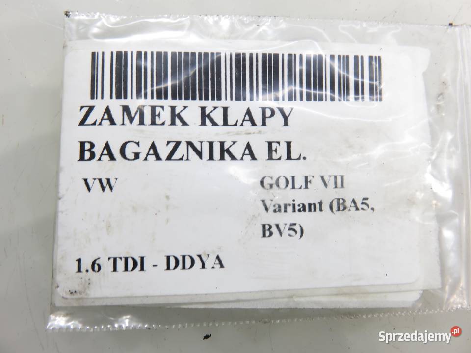ZAMEK KLAPY VW GOLF VII 5G0827505C małopolskie