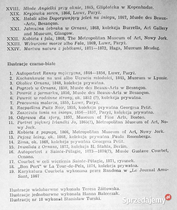 Courbet nie ułuda lecz prawda Marie Luise twarda z obwolutą lubelskie Chełm