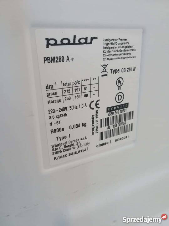 Lodówka Polar 153 możliwy transport Warszawa