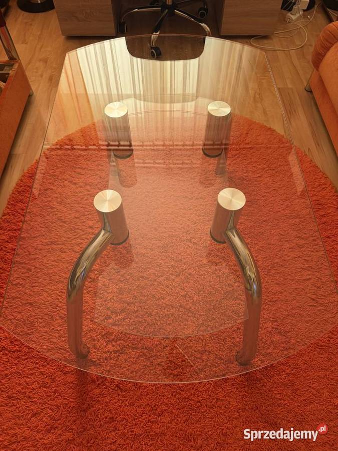 Stolik kawowy szklany nowoczesny do salonu 60cm Warszawa