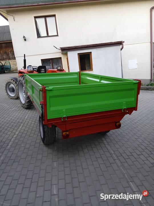 Przyczepa jednoosiowa kiper 3 strony 170x280x50 Węglówka sprzedam