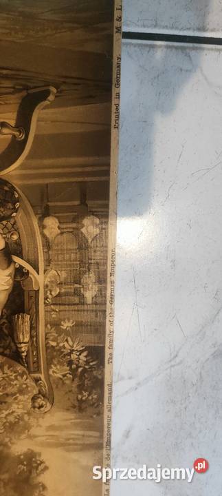 Stara Litografia 1900r Rodzina Cesarska Kaiser Piotrków Trybunalski sprzedam
