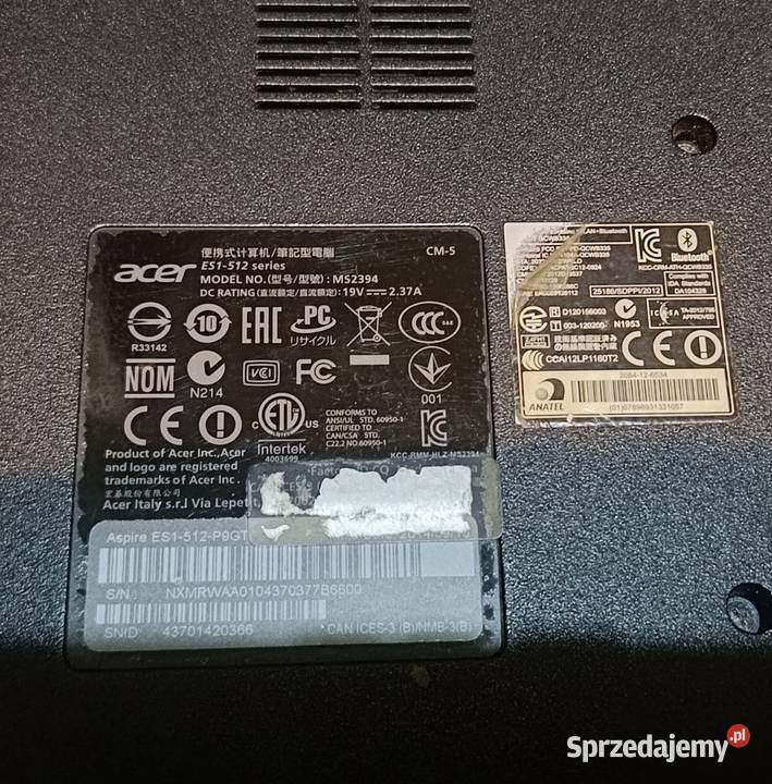 Laptop ACER Aspire ES1512 Series MS2394 156 Acer Środa Wielkopolska