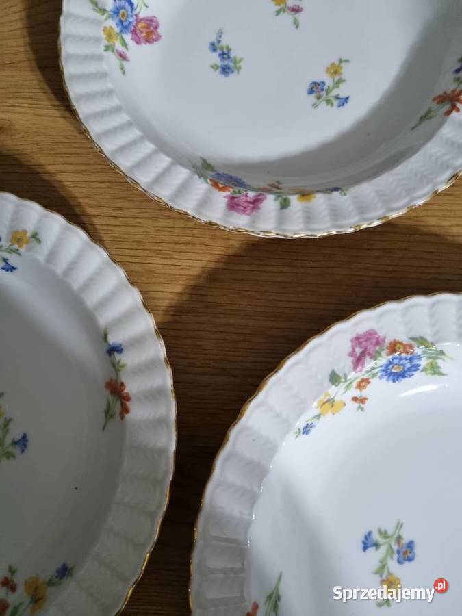 Talerze Porcelana Francuska Limoges Wola Podłężna