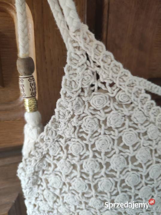 ZARA sukienka koronkowa ażurowa boho rozszerzana brązowy/beżowy Kielce