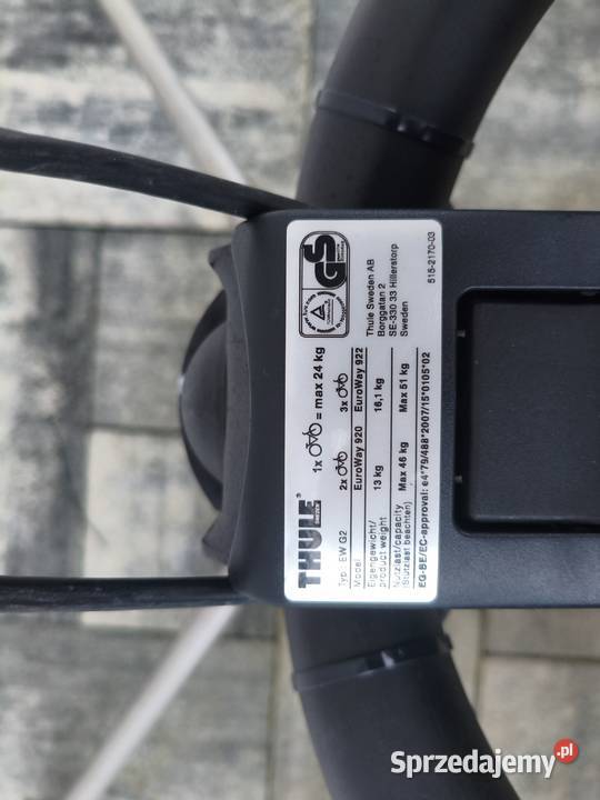 Bagażnik rowerowy na hak THULE EUROWAY 920 EW G2