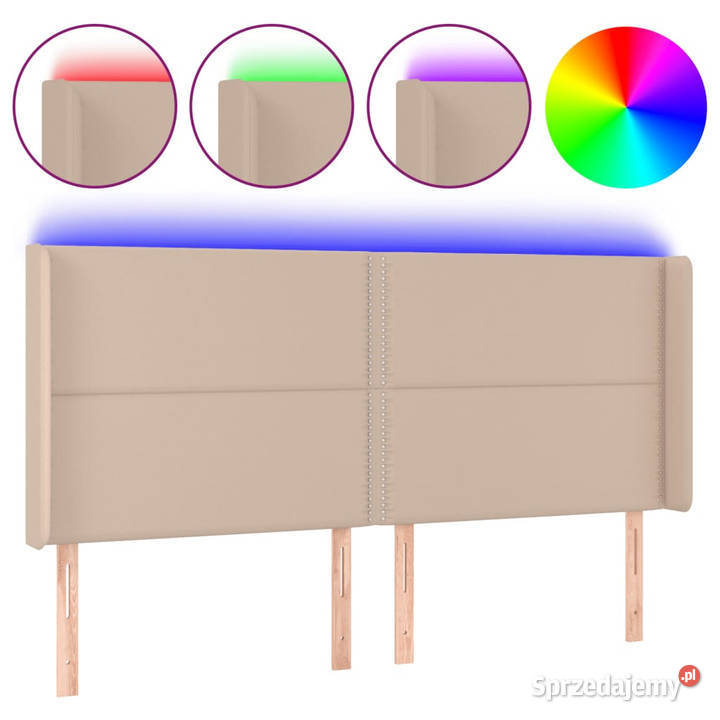 Zagłówek do łóżka z LED cappuccino 183x16x118128 mazowieckie Warszawa sprzedam