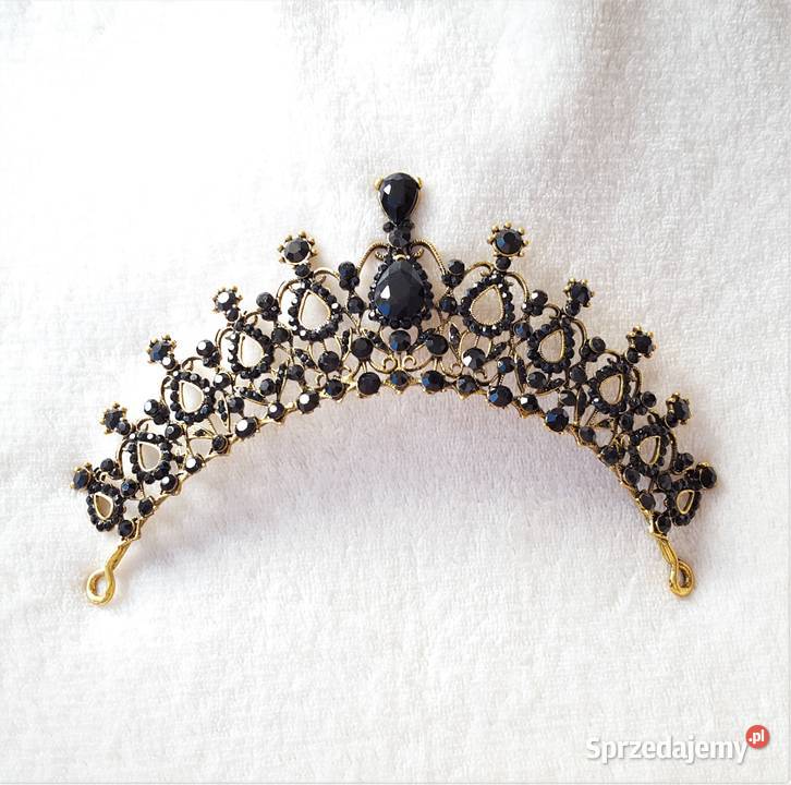 Nowa korona diadem tiara opaska złoty kolor Szczecin