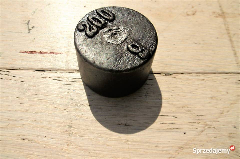 odważnik waga cięrzarek przedwojenny 200 gram Namysłów