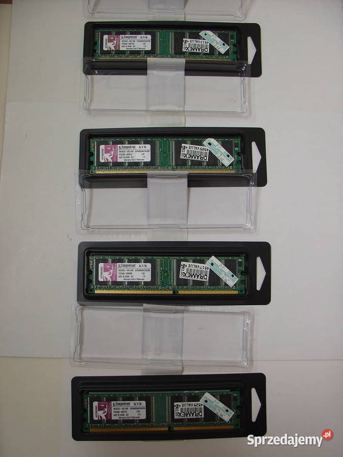 Pamięć RAM Kingston KVR400X64C3A256 komplet 4 Łódź