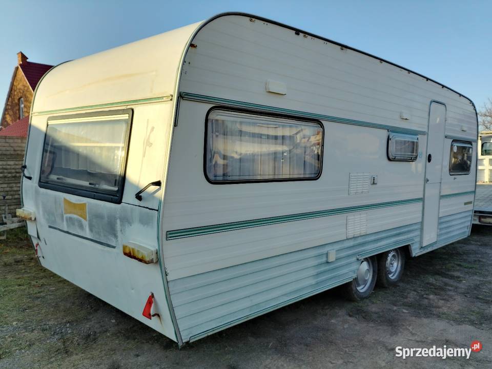 PRZYCZEPA KEMPINGOWA MUSTERLAND Z PRZEDSIONKIEM wielkopolskie Szamocin