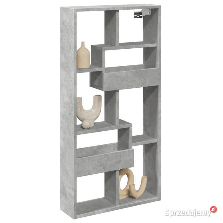 Szafka wisząca szarość betonu 50x15x100 WM854556 Półki mazowieckie Warszawa sprzedam