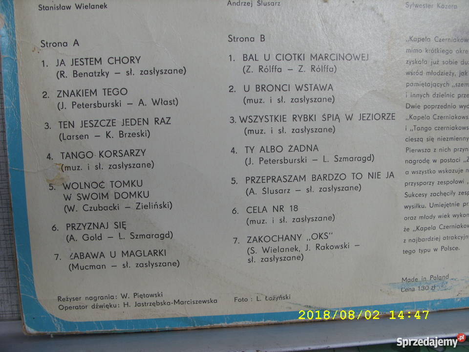 LP folk KAPELA CZERNIAKOWSKA 3 LP Wołów